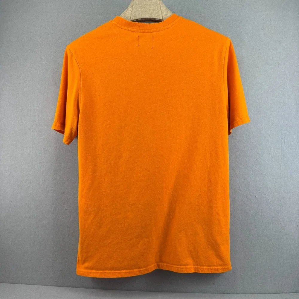 FRPLY Mens XL Orange Hustle In Silence Trust Issues Graphic Streetwear T-Shirt‎